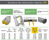 Escalera de Extensión Tubular ES - Tipo II Comercial