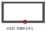 TUBO RECTANGULAR DE 2