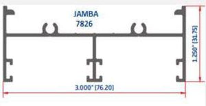 JAMBA DE 3" PULGADAS DE 6.10 MTS DE LARGO