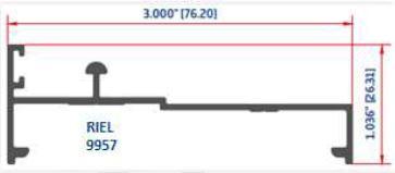 Perfiles Riel Perfiles de Aluminio – Alumer Online